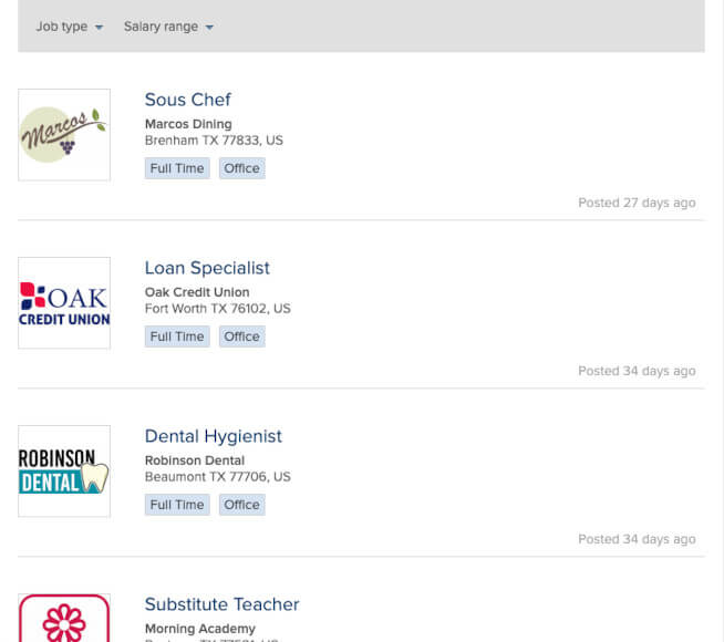Job Board Listings